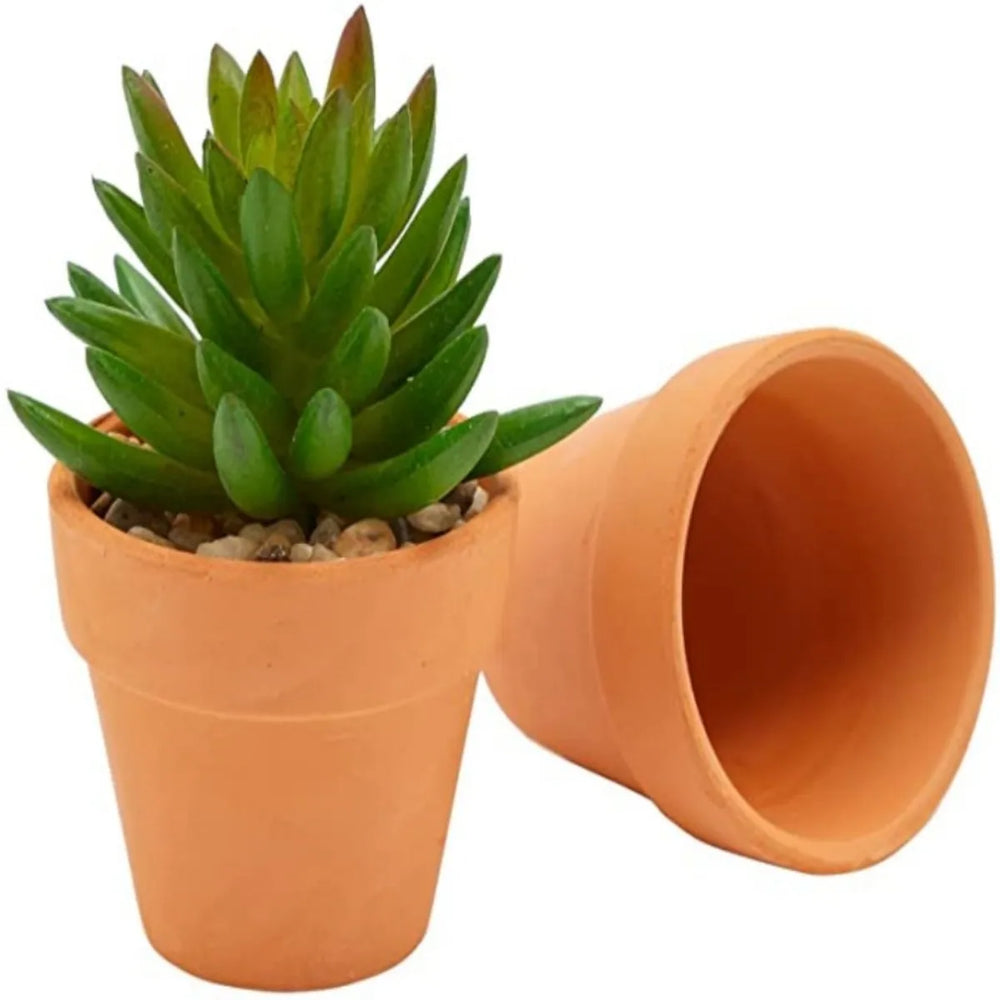 Terracotta Pots Set of 16, 4.5 cm Mini Clay Planters with Drainage Holes for Succulents