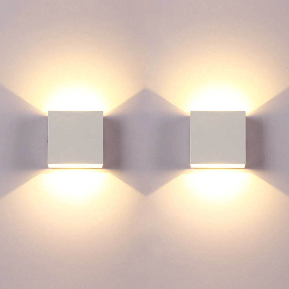 6 W LED Wall Sconce, Modern Up Down Wall Light for Living Room, Hallway and Bedroom, Cool White, White or Black