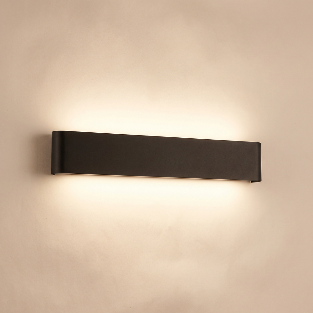 Touch LED Wall Sconce, Modern Aluminum Wall Light for Living Room, Bedroom and Hallway, 110 V or 220 V, Warm White, Black or White