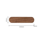Magnetic Wooden Key Holder, Wall-Mounted Key Rack for Entryway and Hallway, Walnut or Beech, Two Lengths