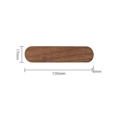 Magnetic Wooden Key Holder, Wall-Mounted Key Rack for Entryway and Hallway, Walnut or Beech, Two Lengths