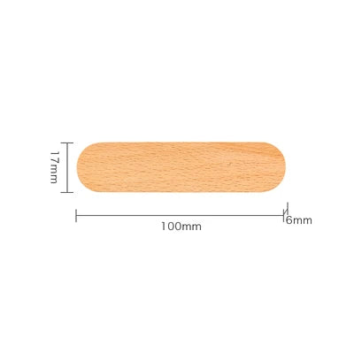 Magnetic Wooden Key Holder, Wall-Mounted Key Rack for Entryway and Hallway, Walnut or Beech, Two Lengths