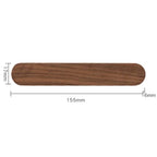 Magnetic Wooden Key Holder, Wall-Mounted Key Rack for Entryway and Hallway, Walnut or Beech, Two Lengths
