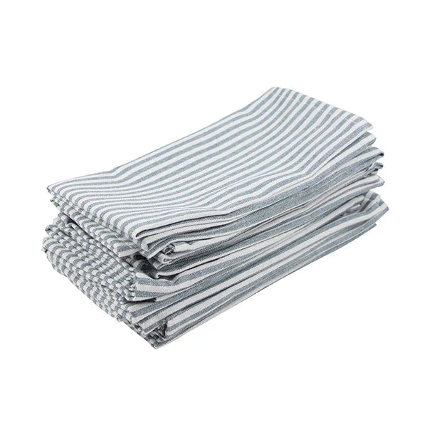 Striped Linen Cotton Napkins Set of 12, product photo 3