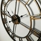 Roman Numeral Metal Wall Clock, product photo 5