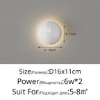 Round Cream Wall Lamp, product photo 8