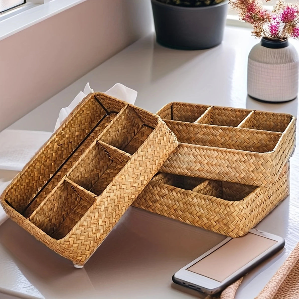Seagrass Desk Basket, product photo 1
