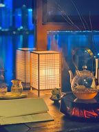 Woven Bamboo Table Lamp, product photo 3