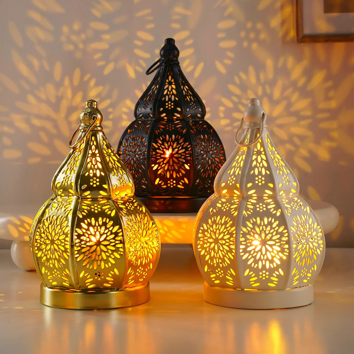 Moroccan Iron Lantern Candle Holder, product photo 1