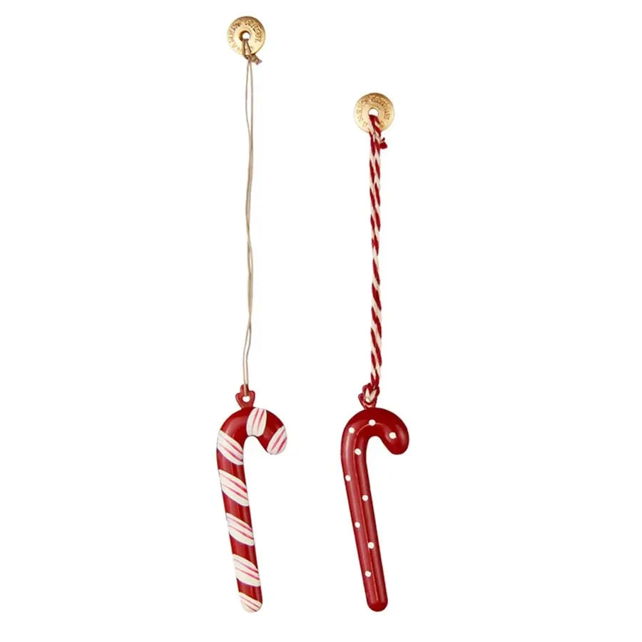 Painted Christmas Ornaments, Vintage-Style Tree Decorations, Drum, Candy Canes, Trumpets or Teddy Bear