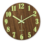 Luminous Wooden Wall Clock, product photo 1