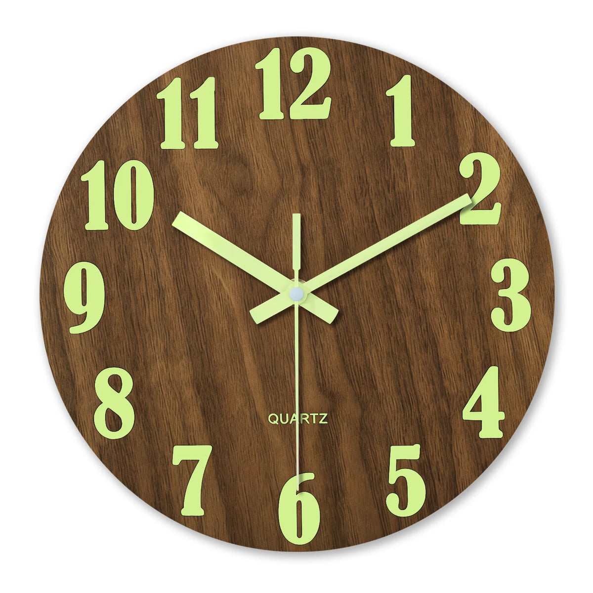 Luminous Wooden Wall Clock, product photo 1