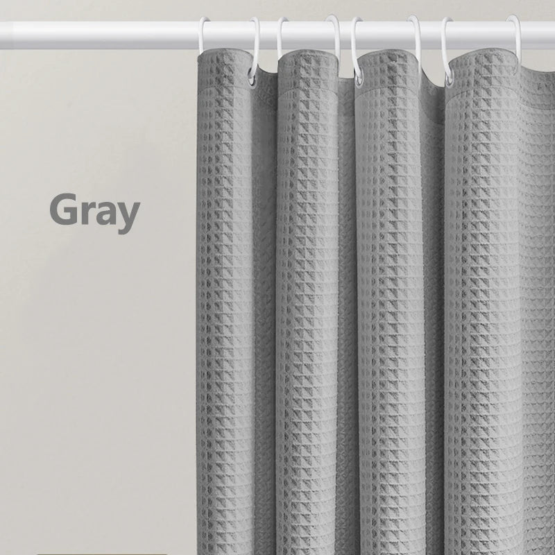 Waffle Weave Shower Curtain, product photo 4