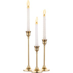 Vintage Metal Candle Holder Set of 3, product photo 4