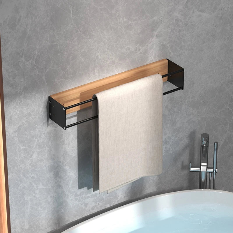 Wall-Mounted Rolled Towel Rack, Decorative Bathroom Towel Storage, No Drilling Needed, 40 or 50 cm