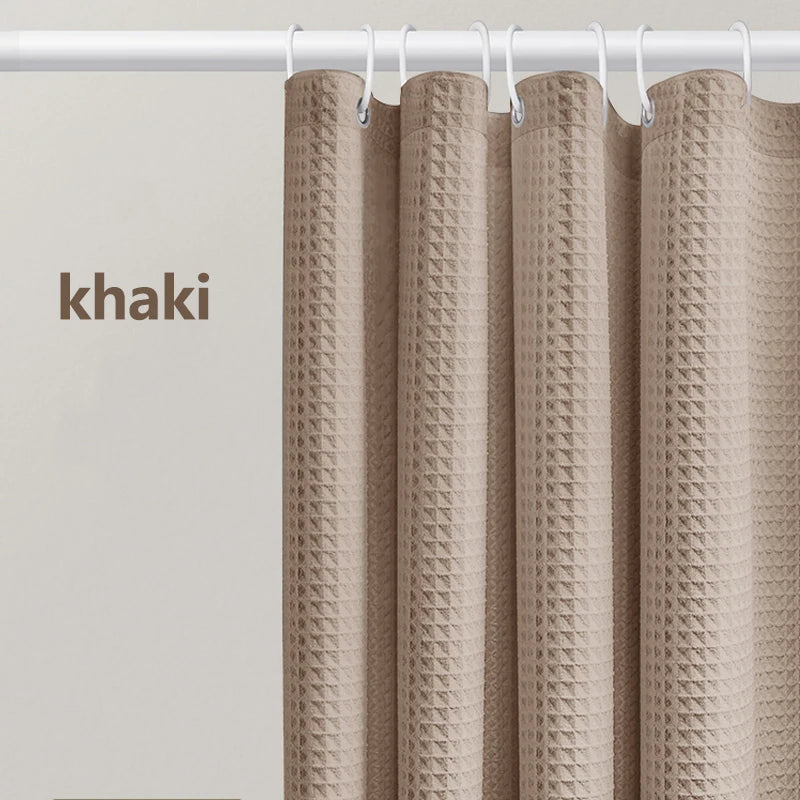 Waffle Weave Shower Curtain, product photo 5
