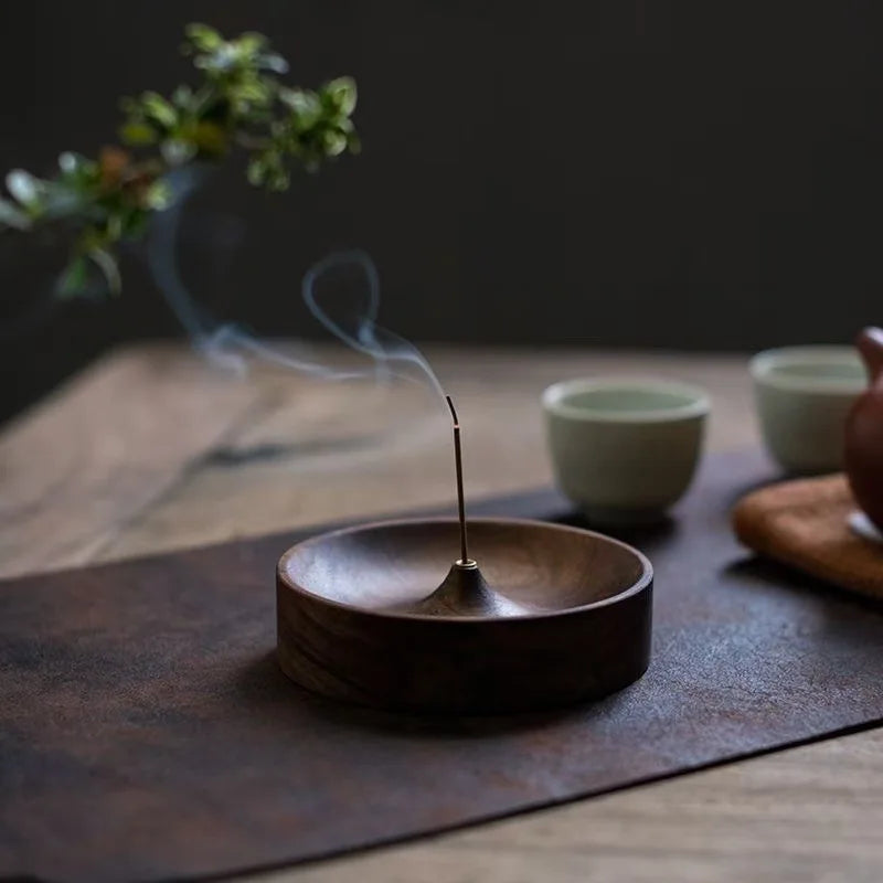 Walnut Incense Holder, product photo 1
