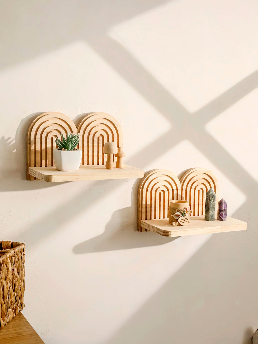 Boho Arched Wall Shelf, product photo 4