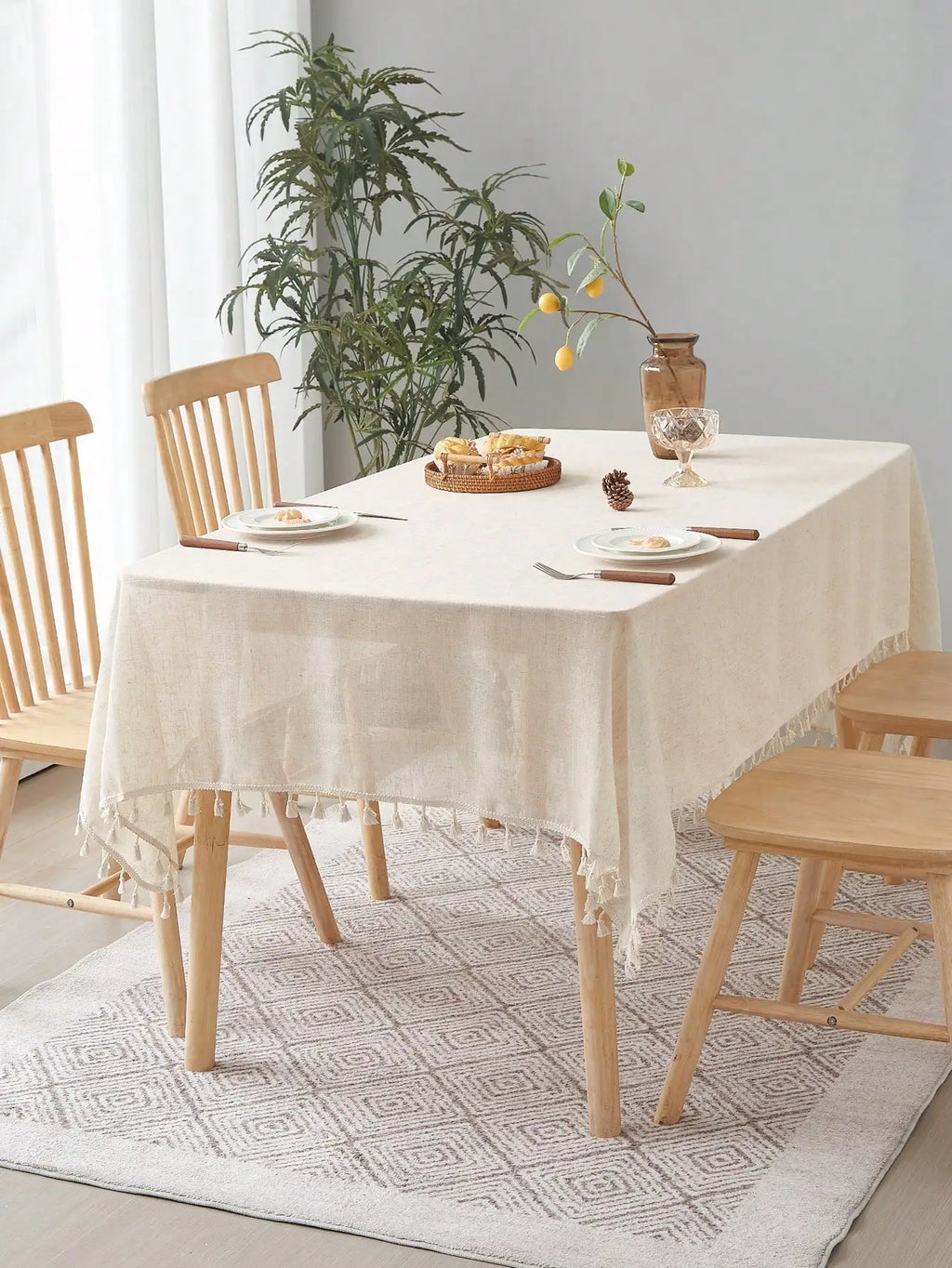 Tassel Tablecloth, product photo 1