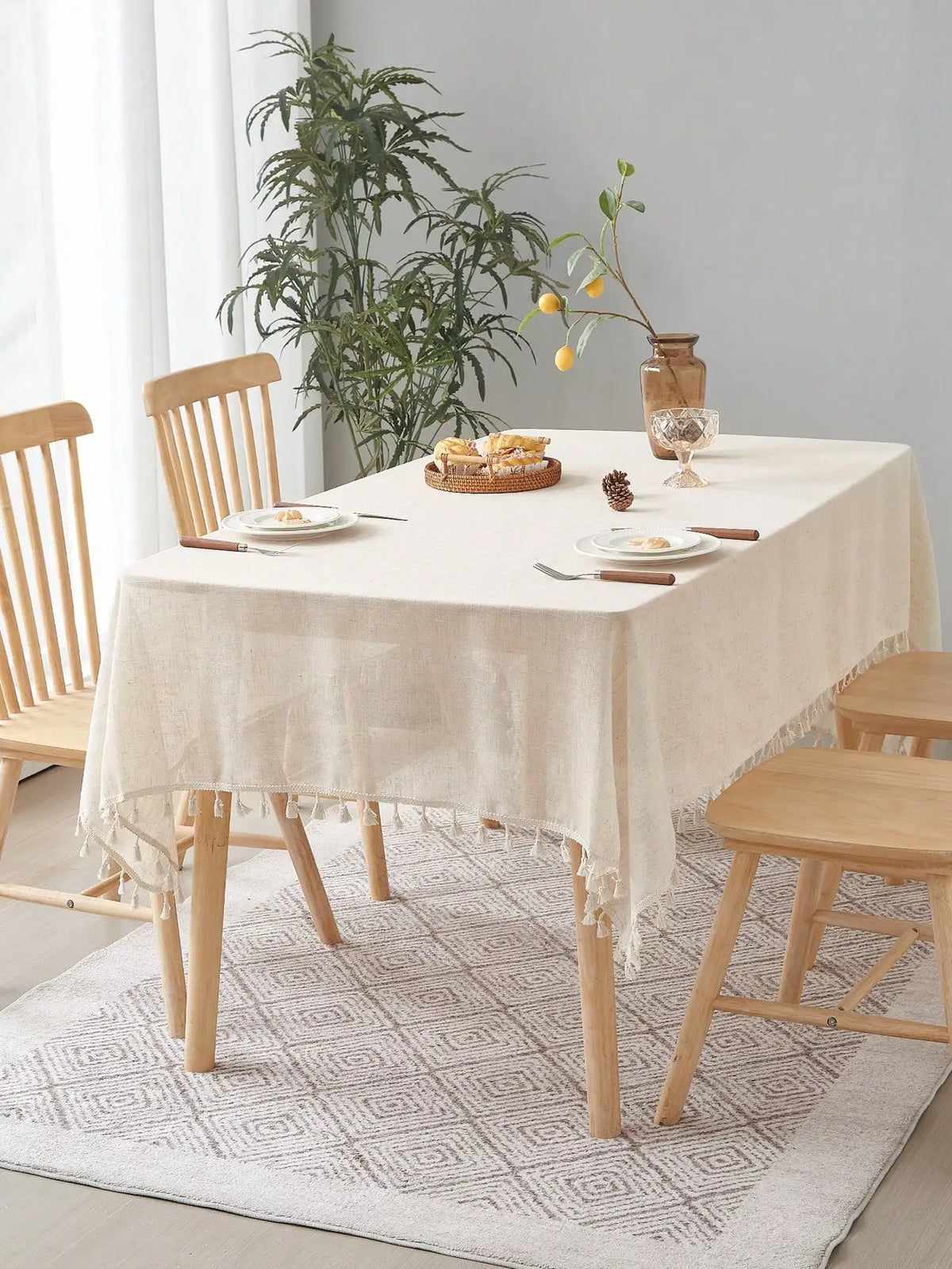 Tassel Tablecloth, product photo 1