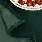 Green Velvet Christmas Tablecloth, Rectangular Holiday Table Cover for Dining Table and Parties, Four Sizes