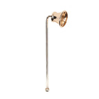 Bell Candle Snuffer, Long-Handle Wick Snuffer for Smokeless Candle Extinguishing, Gold