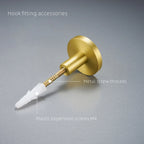 Brass Wall Hooks Set of 4, product photo 3