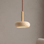Travertine Disc Pendant Light, product photo 2