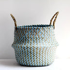 Boho Striped Wicker Basket, product photo 3