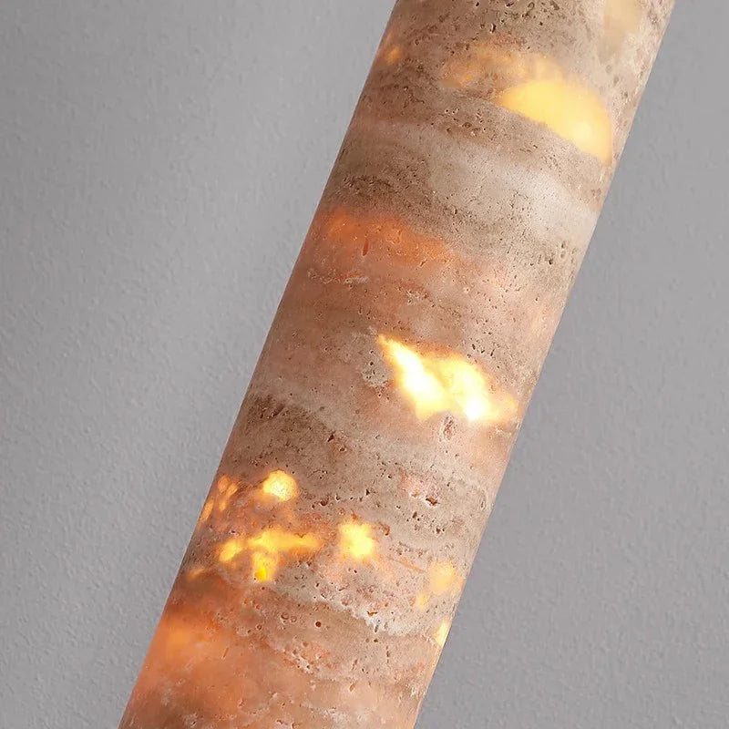 Travertine Tube Pendant Light, product photo 5
