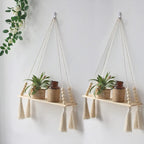 Macrame Wall Hanging Shelf, product photo 1