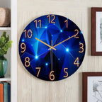 Dark Blue Glass Wall Clock, product photo 3