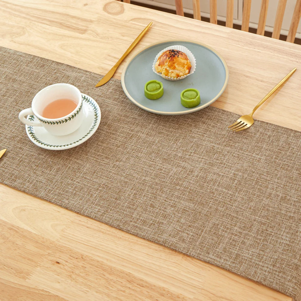 Faux Linen Table Runner, product photo 2