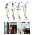 Christmas stocking holder hooks, four designs