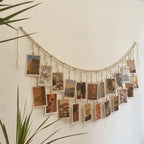 Wooden Bead Photo Garland, product photo 1