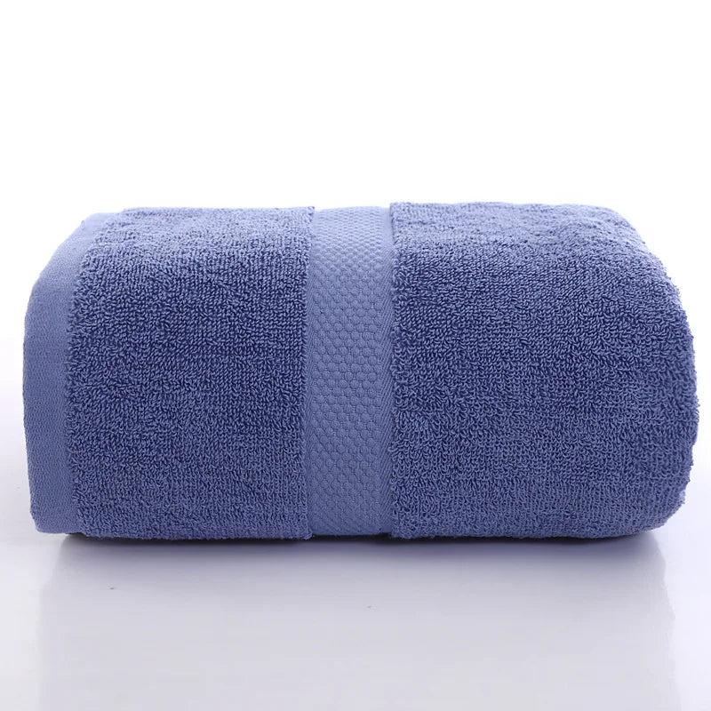 Cotton Hand Towels, Soft Absorbent Face and Hand Towels for Bathroom and Guest Bath, 34 x 75 cm, White, Blue or Dark Grey