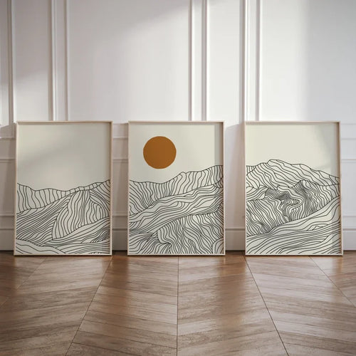 Design 02 alpine line landscape set of 3