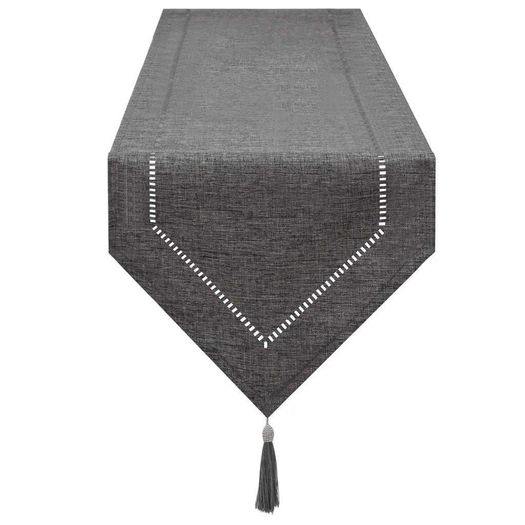 Linen Table Runner with Pointed Ends, product photo 1