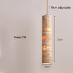 Travertine Tube Pendant Light, product photo 6