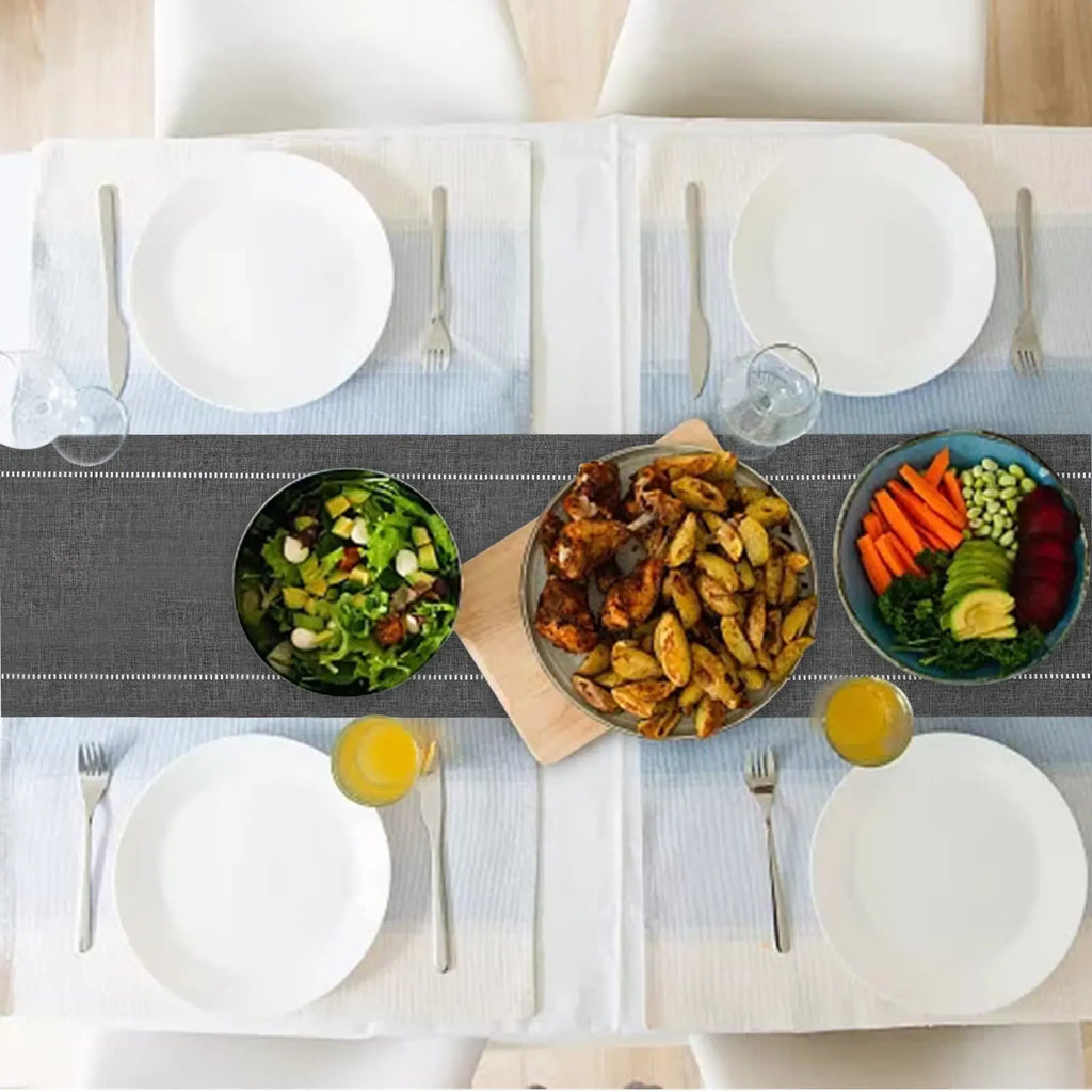 Linen Table Runner with Pointed Ends, product photo 6