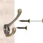 Vintage Bronze Coat Hooks Set of 10, product photo 3
