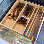 Bamboo Cutlery Drawer Organizer, product photo 2