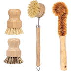 Bamboo Dish Brush Set of 4, product photo 3