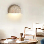 Travertine Half Dome Wall Light, product photo 5