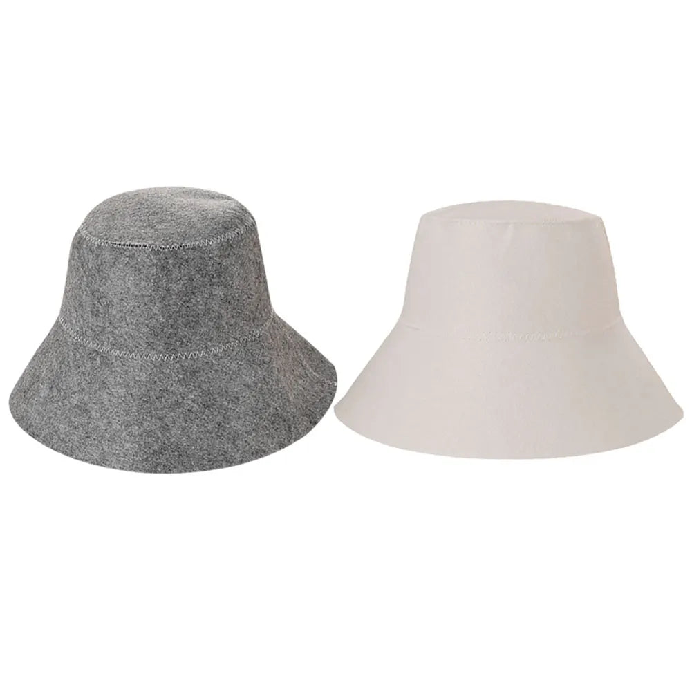 Thick Wool Felt Sauna Hat, product photo 1