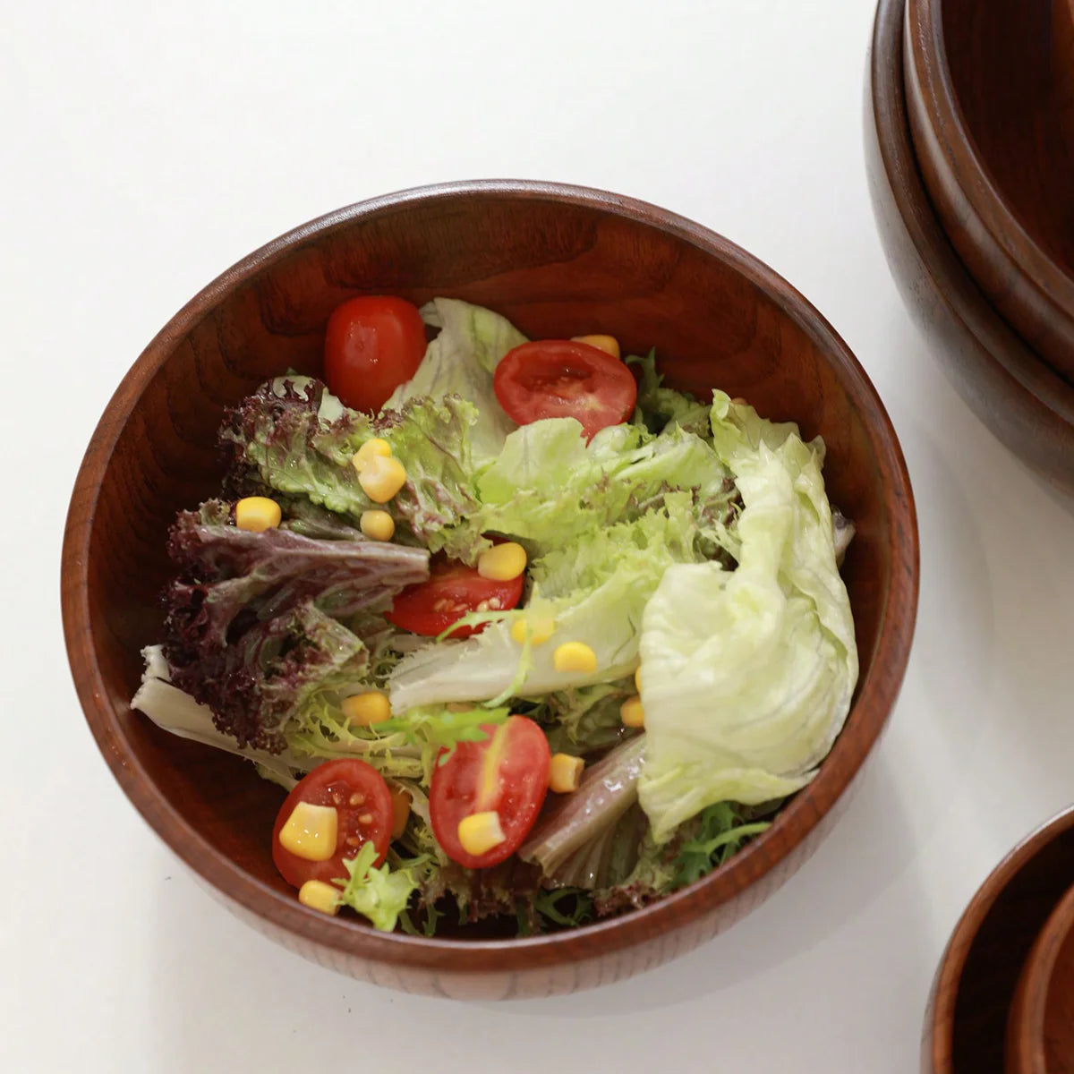 Stackable Solid Wood Bowl, product photo 3