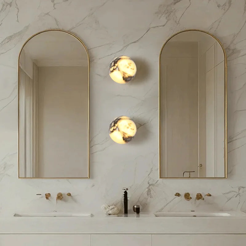 Marble Sphere Wall Light, product photo 4