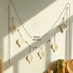 Macrame Leaf Garland, product photo 5