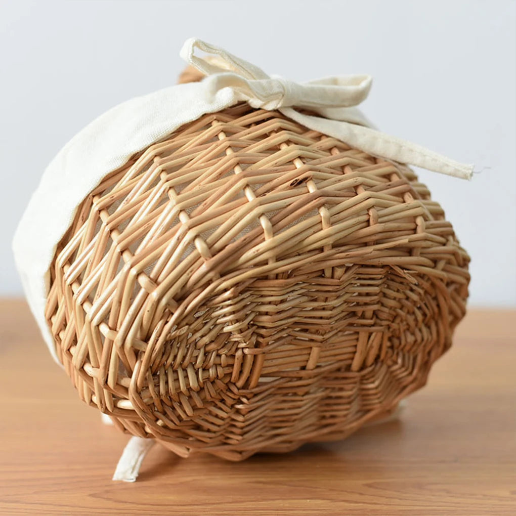 Rattan Tote Basket with Washable Lining, product photo 3