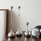 Silver Metal Candlestick Holder, product photo 3